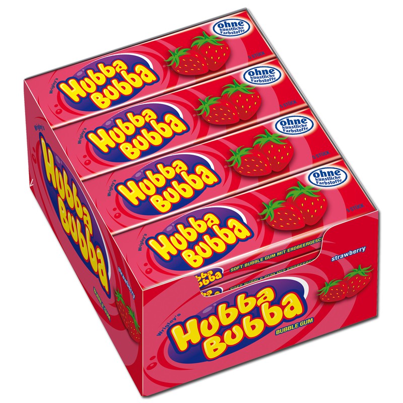Guma Do Żucia Truskawkowa Hubba Bubba 20sztx35g