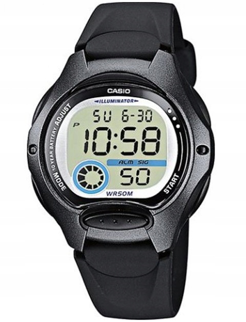 Zegarek CASIO LW-200-1B LCD Wielofunkcyjny