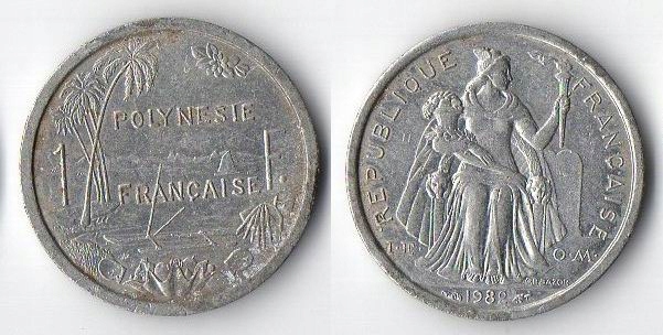 POLINEZJA FRANCUSKA 1982 1 FRANC