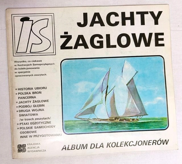 IS Album dla kolekcjonerów prl kaw JACHTY ŻAGLOWE