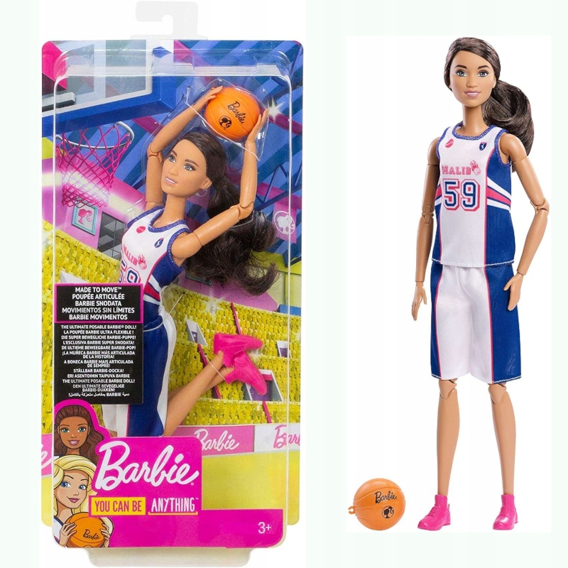 Mattel Barbie Lalka Made To Move Koszykarka