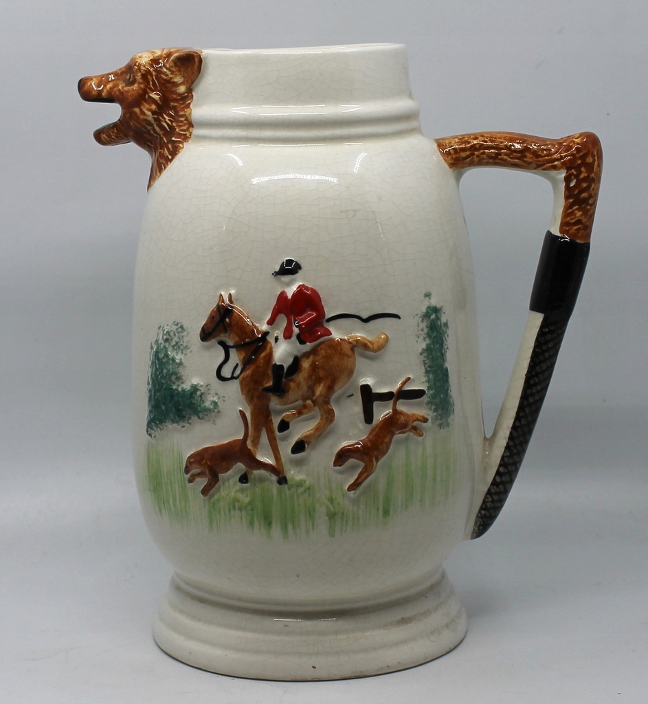 LOOK:) STAFFORDSHIRE MYŚLIWSKI DZBANEK VINTAGE