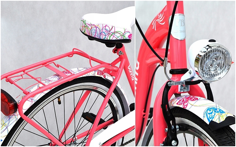 Rower damski miejski koła 26 cali 3 biegi Bonita 7509915661