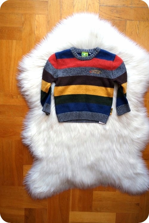 sweter PASKI COOL CLUB kolorowy MODNY śliczny 92