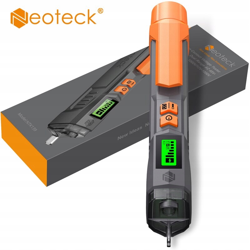 Multimetro 2-in-1 Con Penna NCV | Tester Tensione AC/DC | Display LCD Colorato | Misura Resistenza, Capacità, Diodo