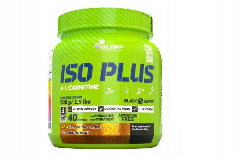 OLIMP ISO PLUS IZOTONIK Z L-KARNITYNĄ W PROSZKU POMARAŃCZOWY A D B2 B1