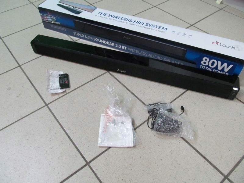 SOUNDBAR LARK 2.0 BT GŁOŚNIK PILOT DOKUMENTY 8042122310 oficjalne