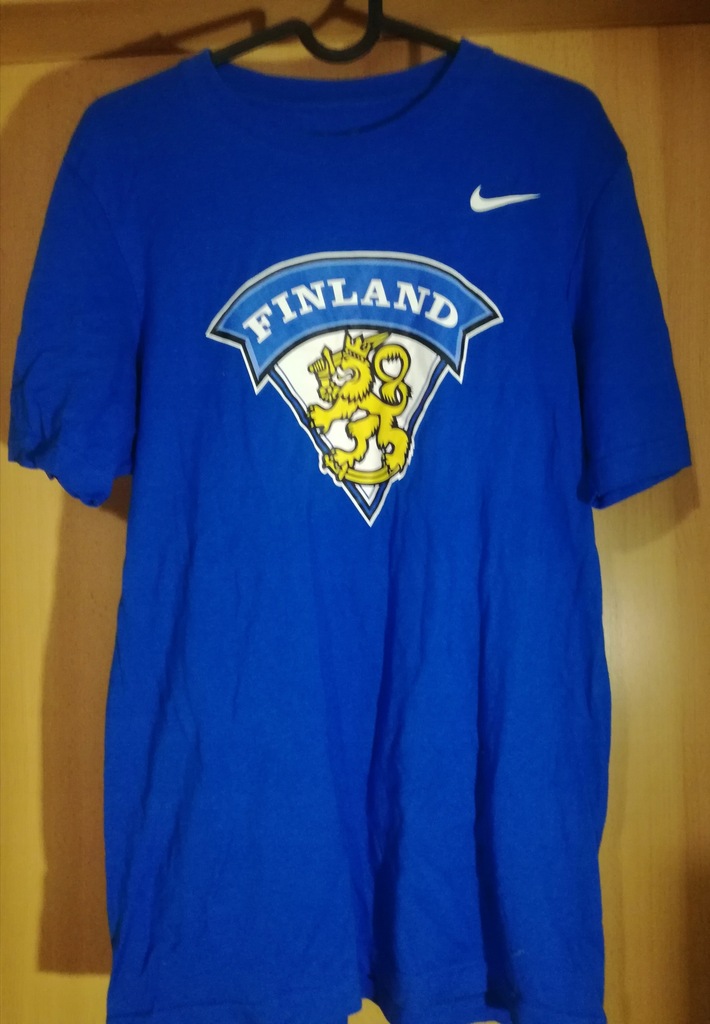 Koszulka t-shirt hokej Nike Finland roz S/M