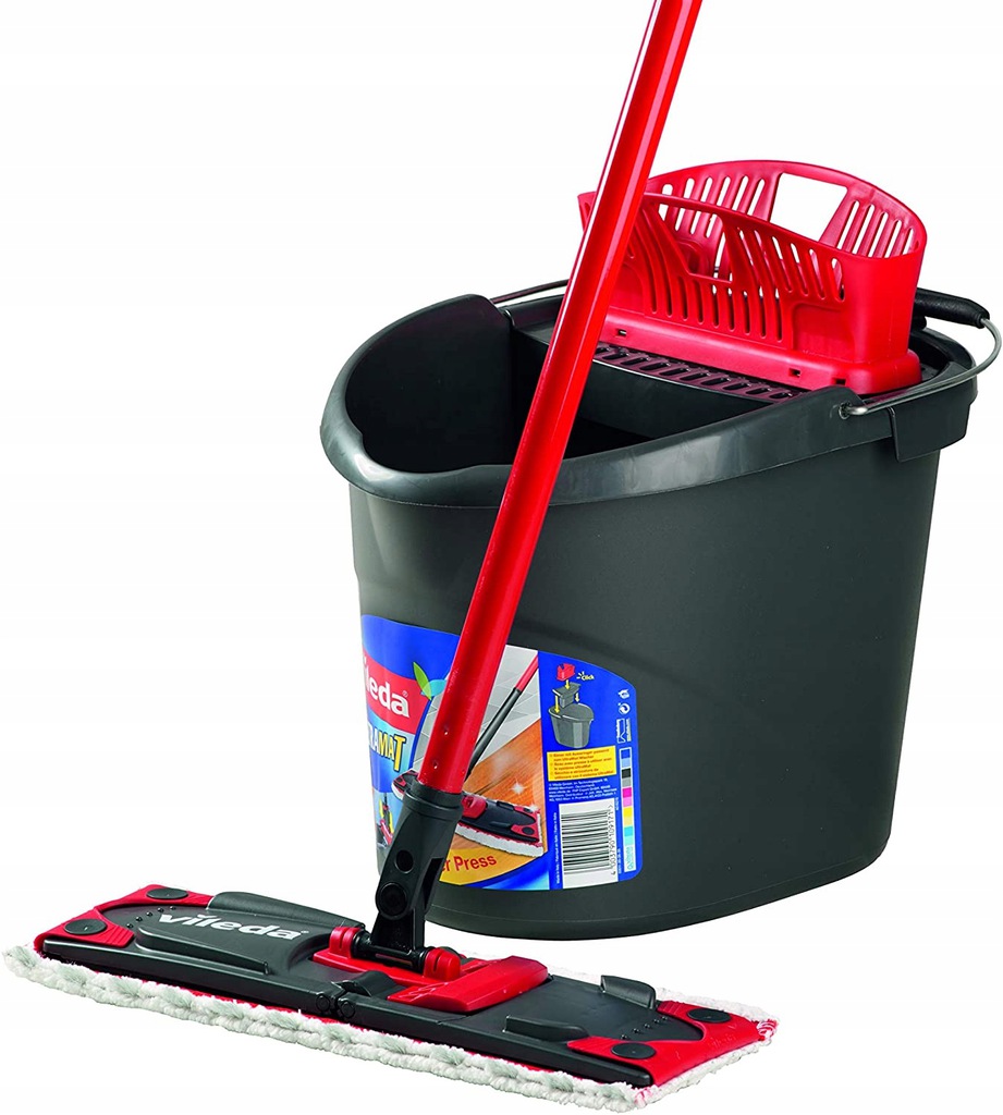 Mop płaski z wiadrem i wyciskaczem VILEDA Ultramat 12516523663