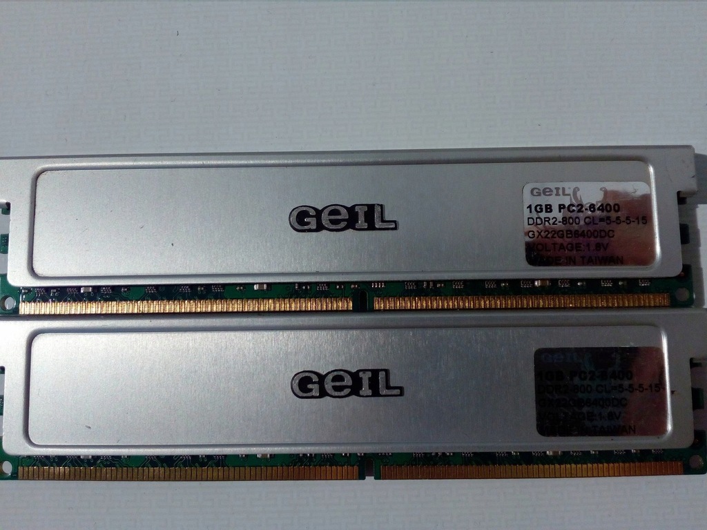 Pamięć GEIL 2GB (2x1 GB)PC2-800 dar zw GW