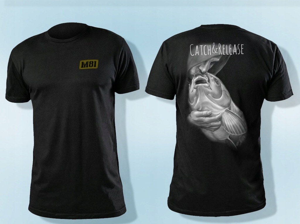 M81 Catch & release Czarny T-shirt XL