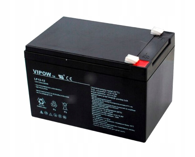 Akumulator żelowy AGM Vipow typu VRLA 12V