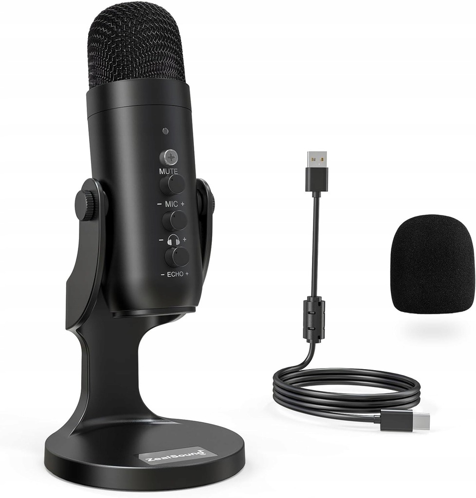 PROFESJONALNY MIKROFON USB POJEMNOŚCIOWY ZEALSOUND