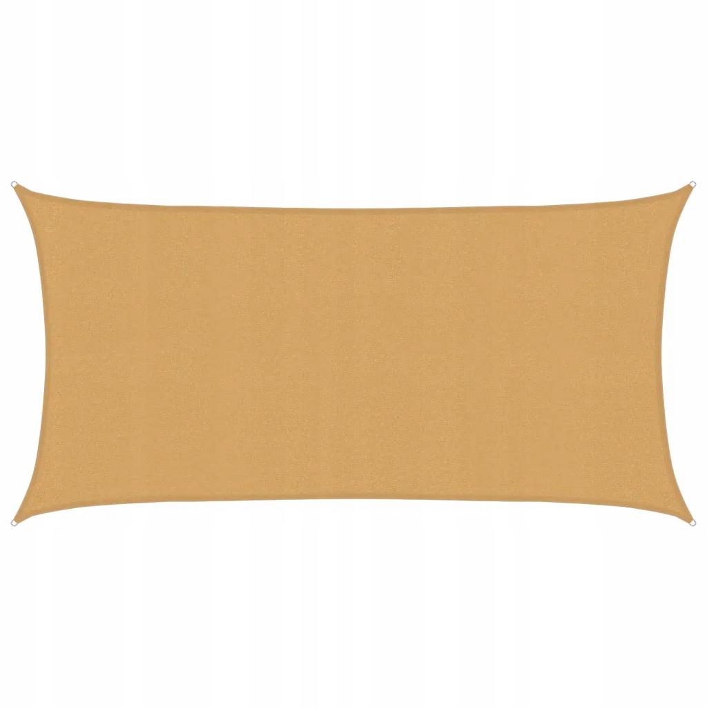 vidaXL Żagiel przeciwsłoneczny, 160 g/m², piaskowy, 2x4 m, HDPE