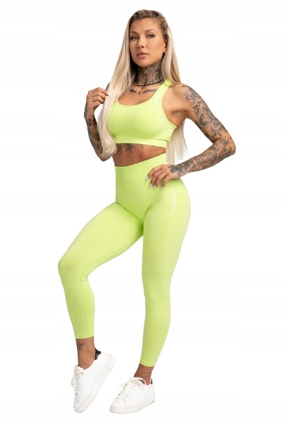 GYM GLAMOUR LEGGINSY COMPRESS APPLE M