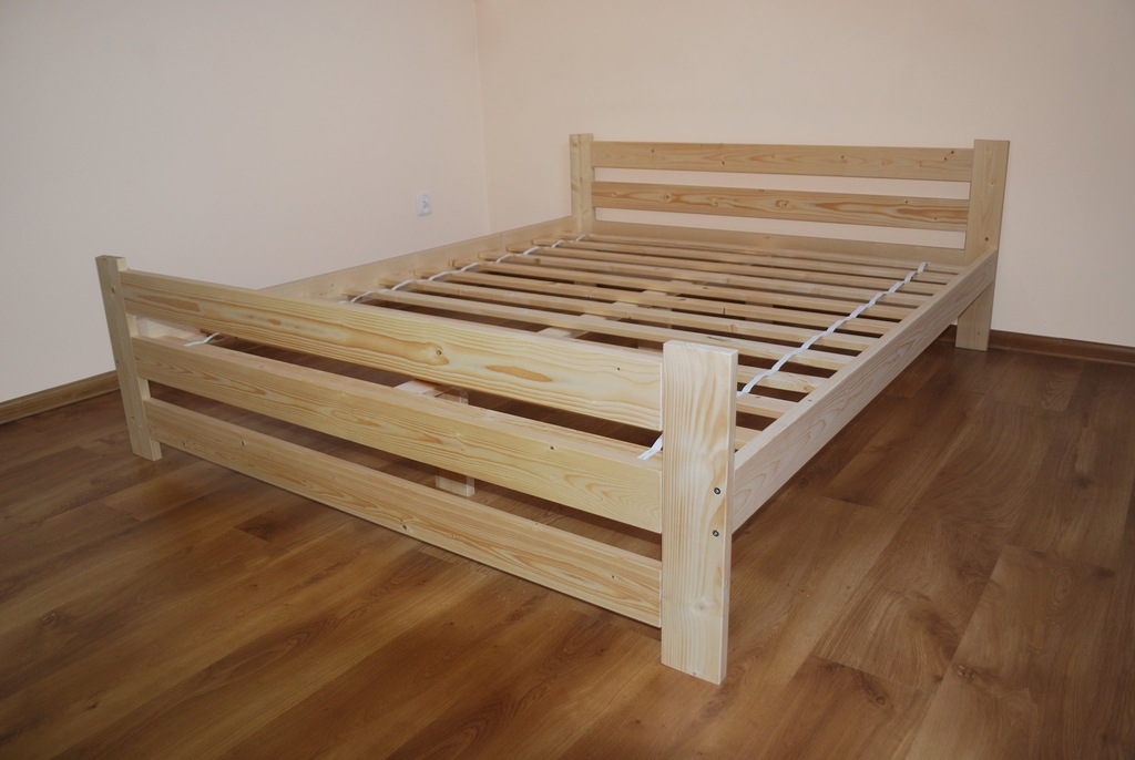 Купить Кровать 140х200 сосна деревянная с высоким изголовьем С: отзывы ...