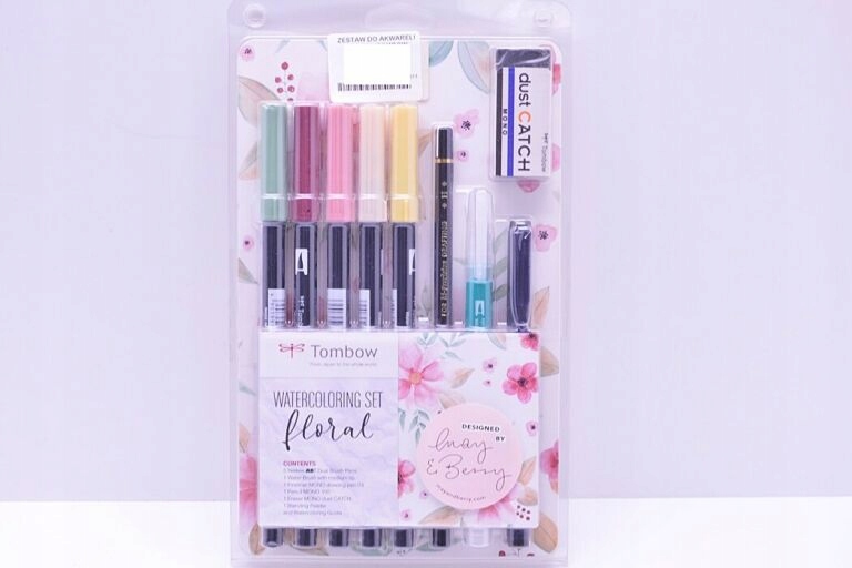 TOMBOW ZESTAW AKWARELOWY FLORAL 10 ELEMENTÓW