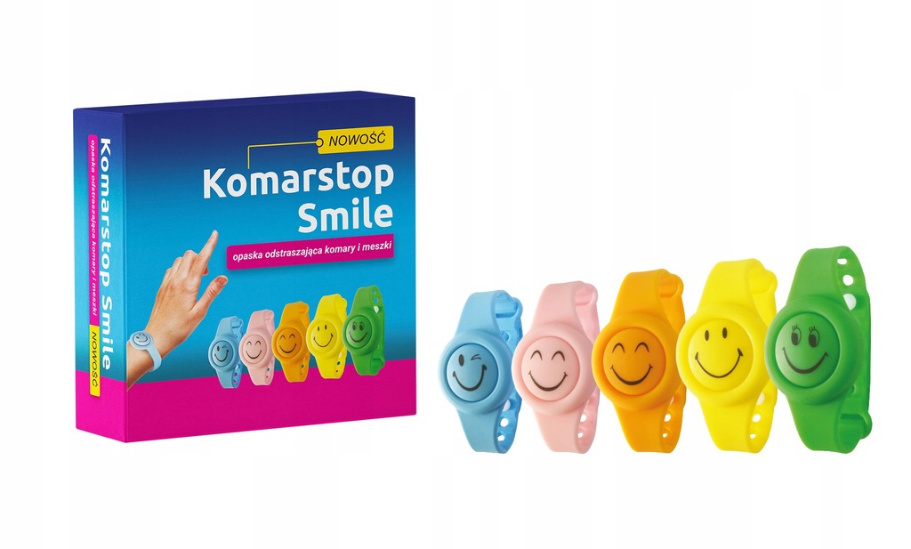 KOMASTOP SMILE OPASKA PRZECIW KOMAROM OWADOM 3szt
