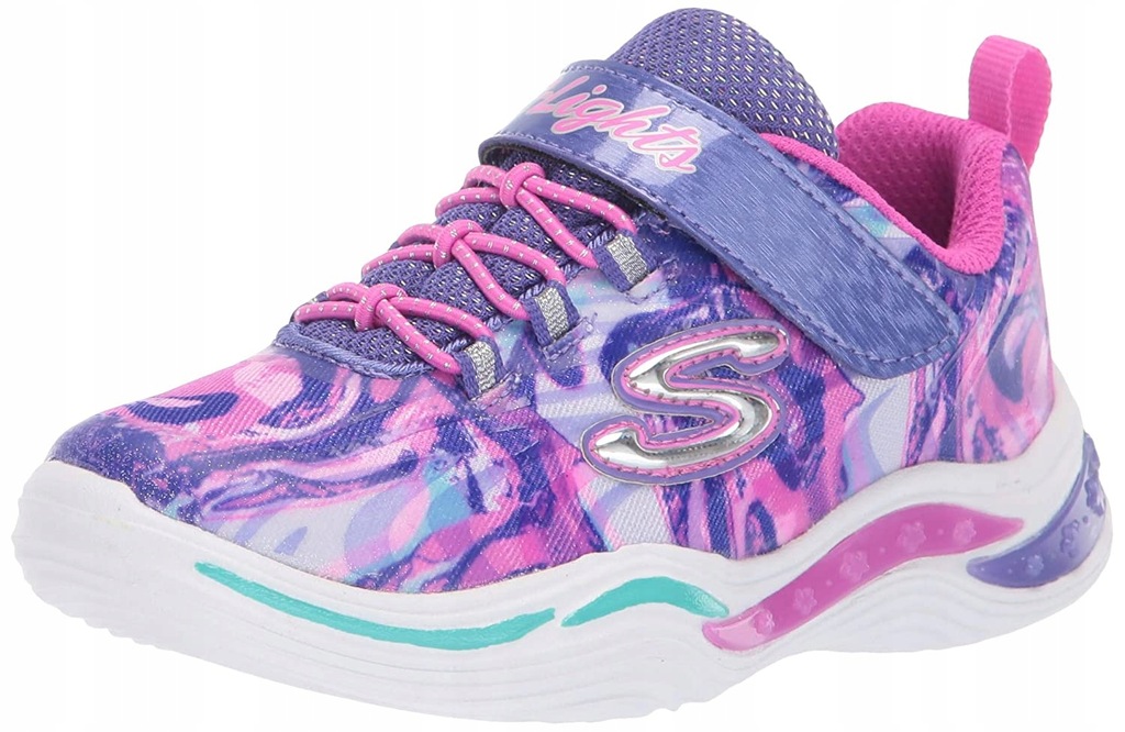 SKECHERS BUTY DZIEWCZĘCE SPORTOWE ŚWIECĄCE 30 2BII