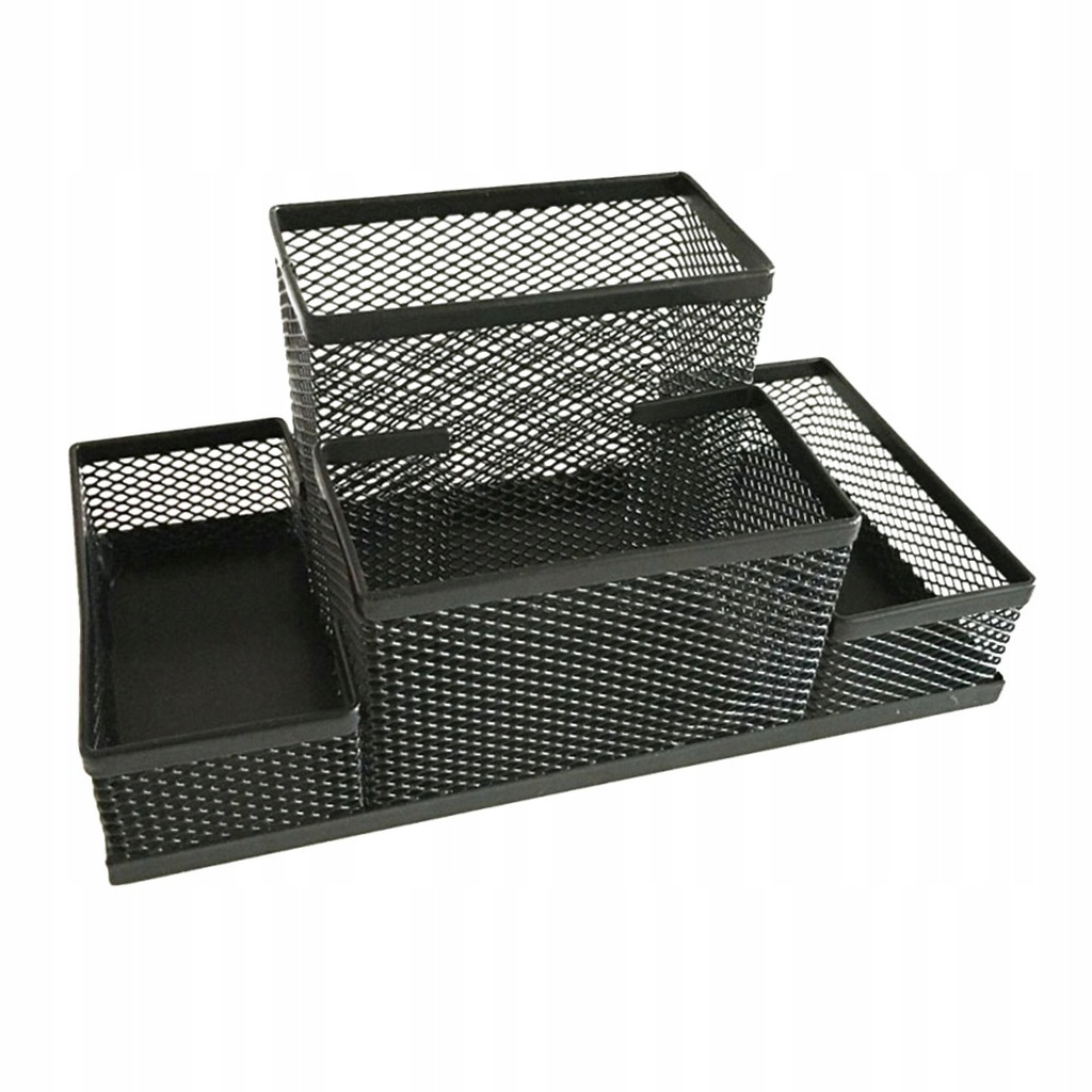 Metal Mesh Table Organizer Desktop Container Pen