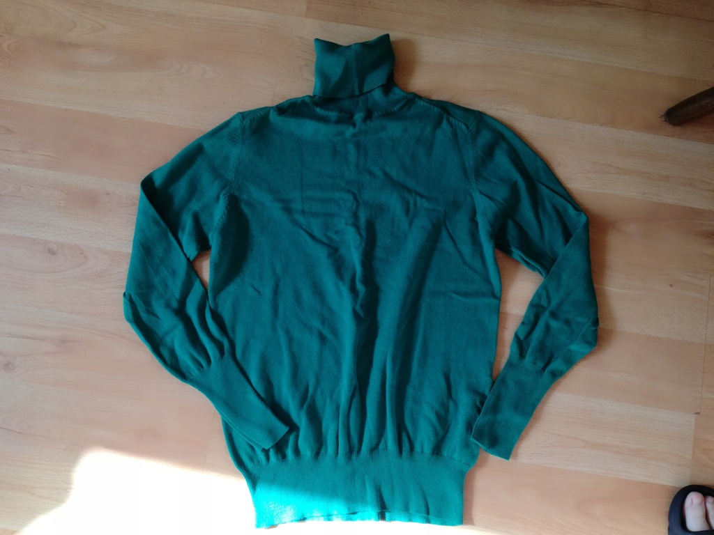 ZARA sweter golf XL zielony