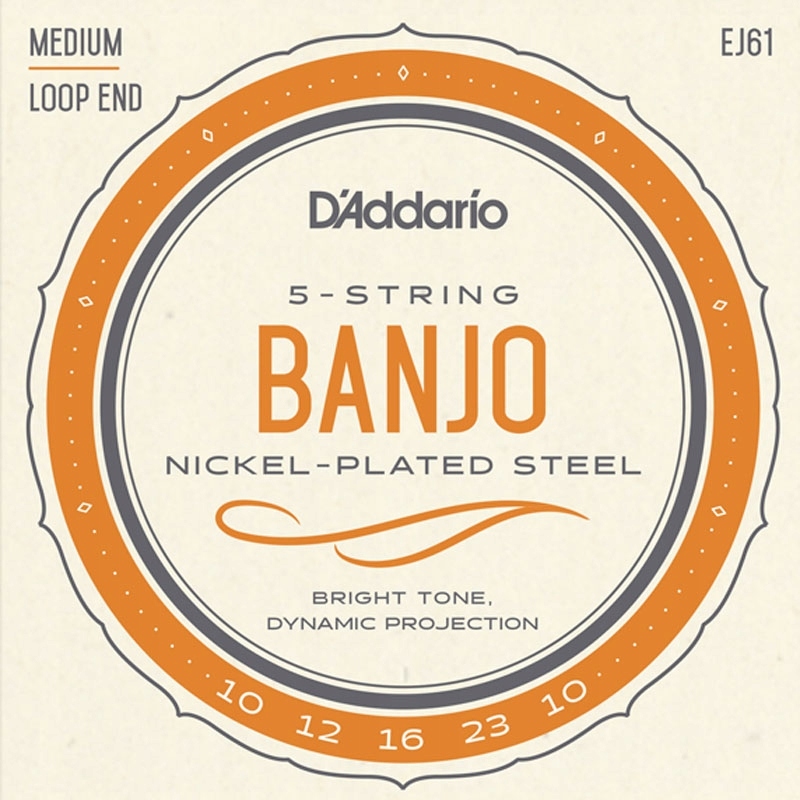 Struny do banjo 5str D\'ADDARIO EJ61 (10-23)