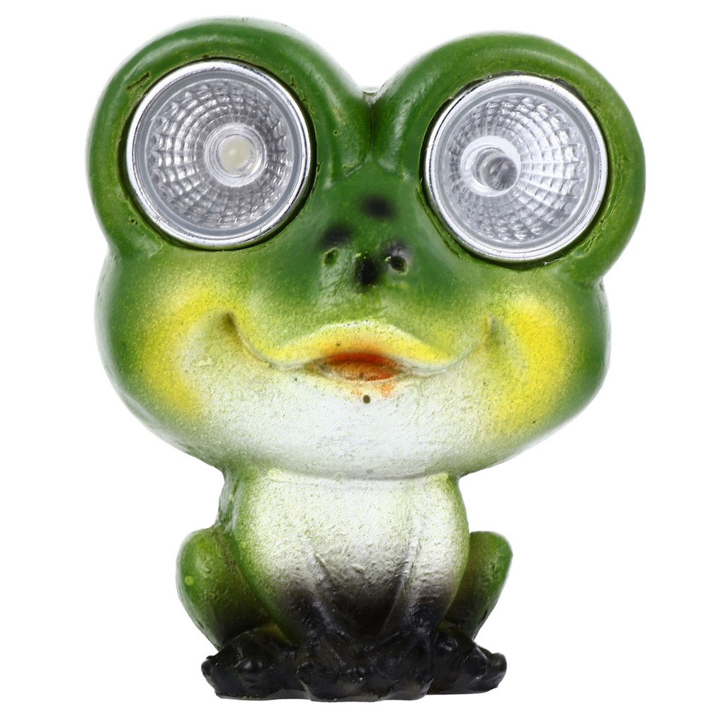 Solar Frog Light LED Garden Decor Powered Lantern