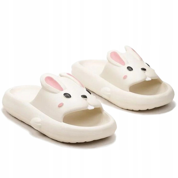 Klapki Damskie Piankowe Basenowe Z Królikiem Bardzo Lekkie Komfortowe 38/39