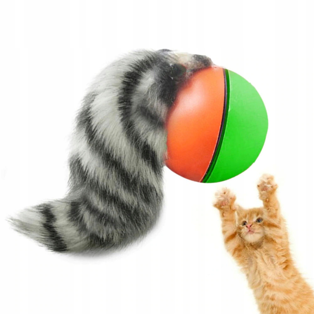Weazel Ball Raccoon Tail Ball Toy ZABAWKA FRETKA PIŁKA SKACZĄCA
