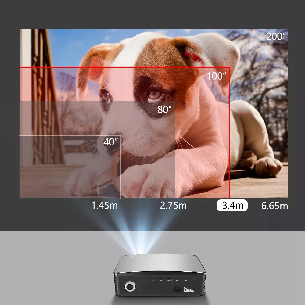 Купить СВЕТОДИОДНЫЙ ПРОЕКТОР ANDROID WiFi 1080p FullHD 4K: отзывы, фото ...