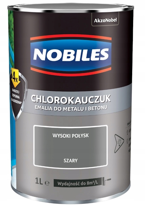 NOBILES EMALIA CHLOROKAUCZUKOWA SZARY JASNY RAL 70