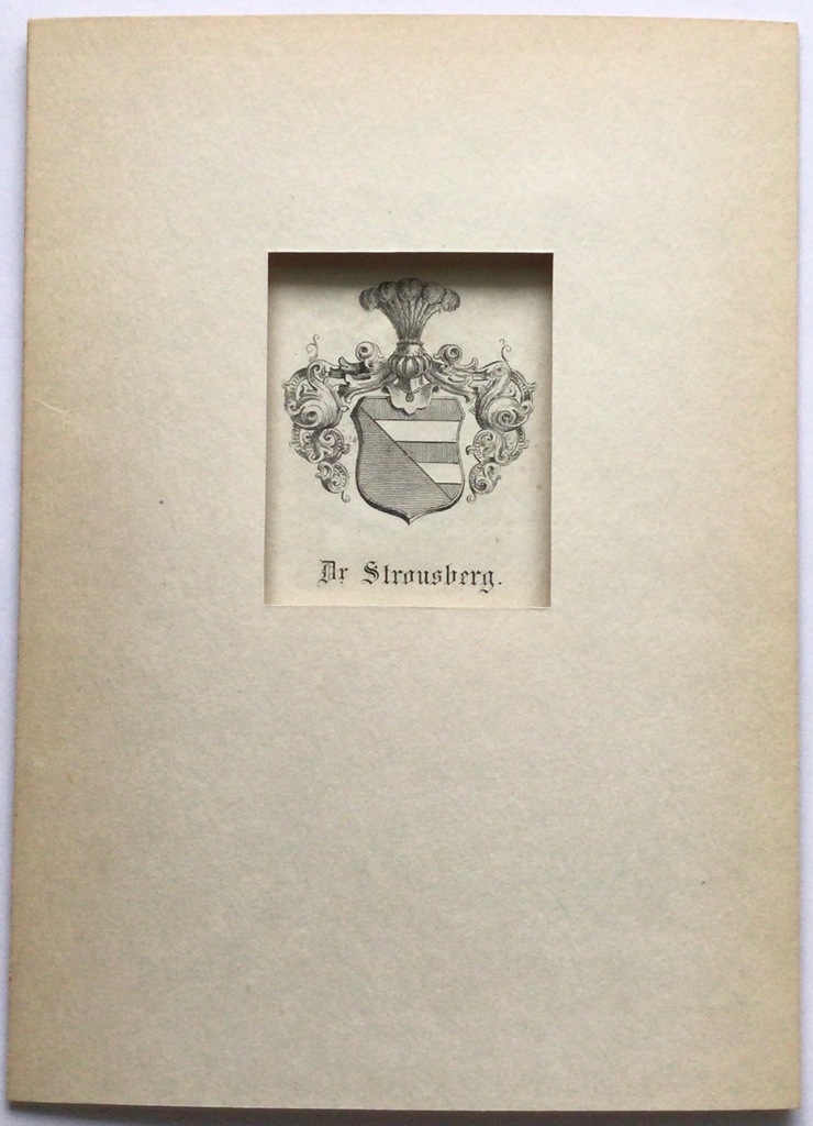 Ex-libris Dr.Strousberg