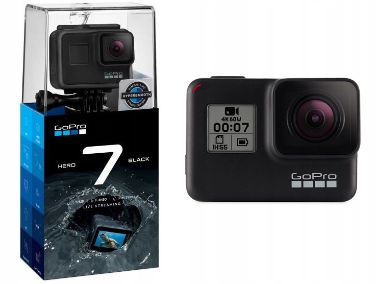 GoPro HERO7 Kamera sportowa GO PRO HERO 7 Black 4K