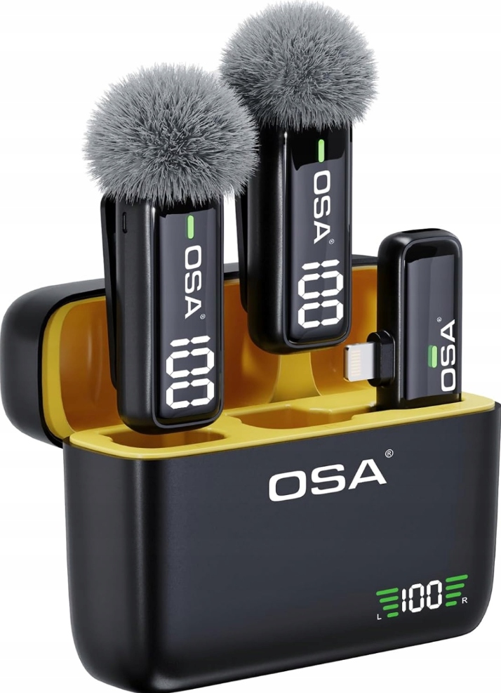 Zestaw mikrofonów bezprzewodowych k6 OSA do iPad iPhone, wejście Lightning