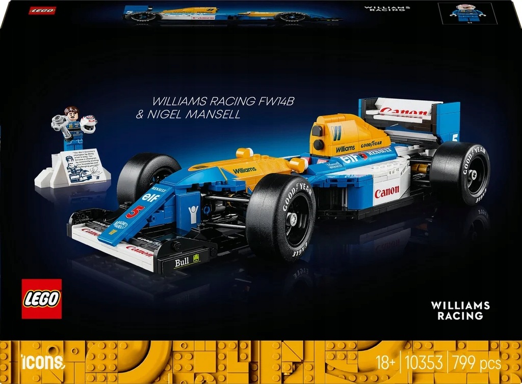 LEGO Williams Racing FW14B i Nigel Mansell