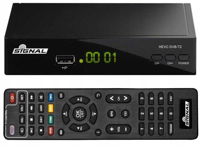 Tuner DVB-T2 HEVC dekoder TV PVR SIGNAL T2-BOX