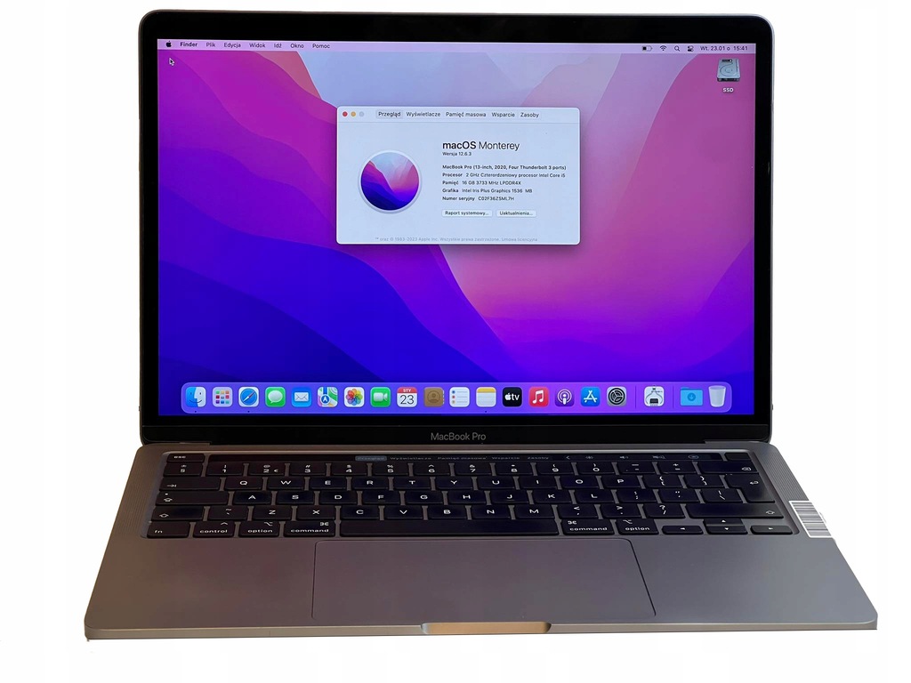 Nowy Apple MacBook Pro 13 A2251 i5 16gb 512gb retina Intel Iris 2020
