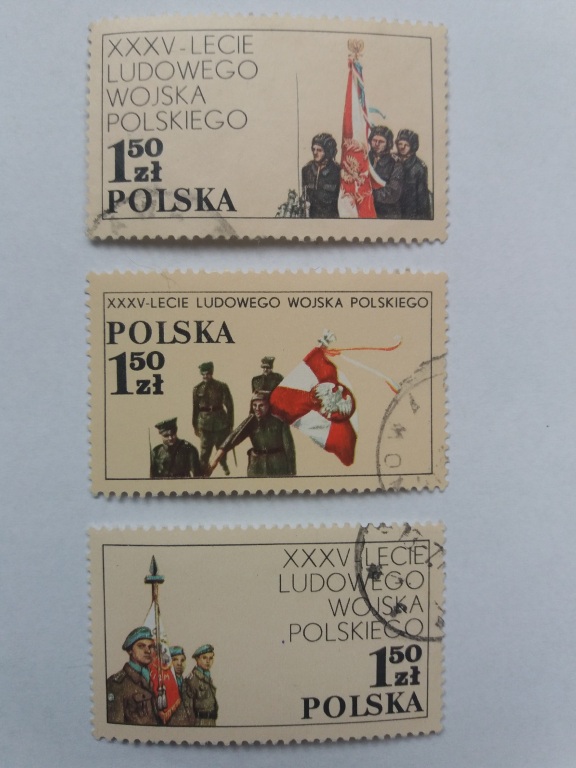 znaczki Fi2431-33  35-l Lud. Wojska Pol.  1978r.