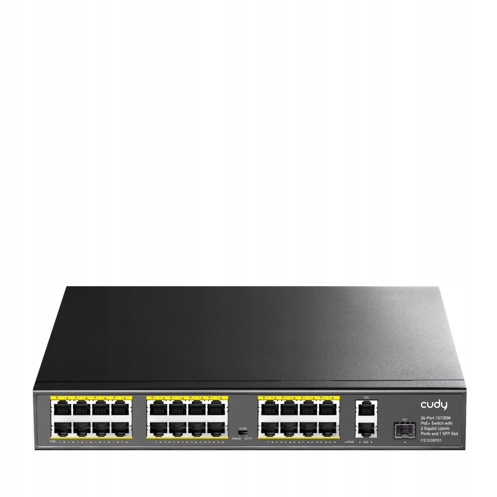 Switch CUDY FS1026PS1 24-Port 10 100M PoE+ 300W 2xGbE 1xSFP