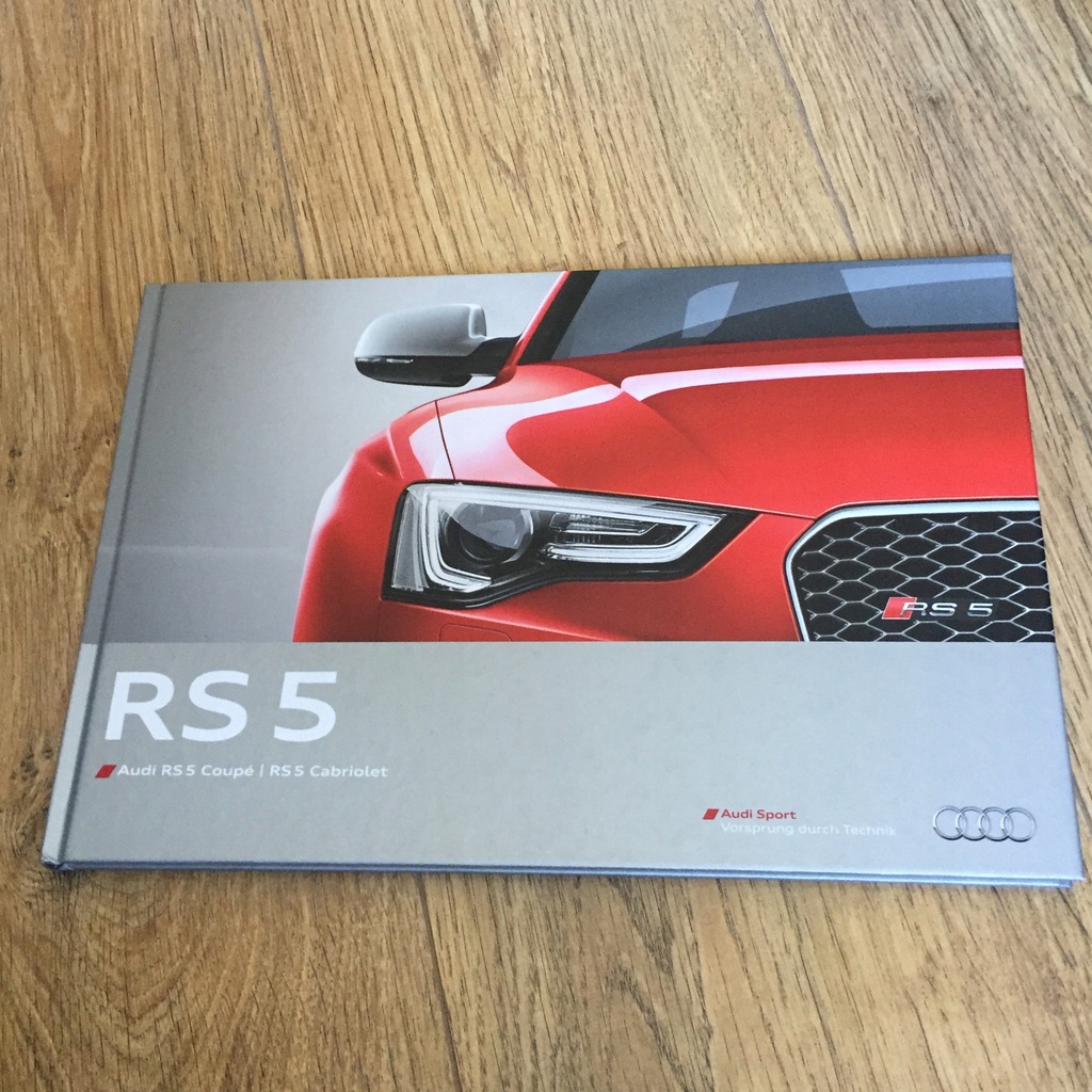 Prospekt Audi RS5 niemiecki stan bardzo dobry