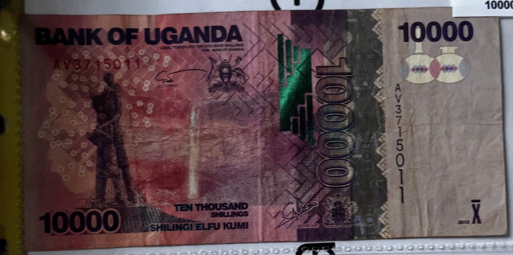 Uganda 10000 szylingów 2013