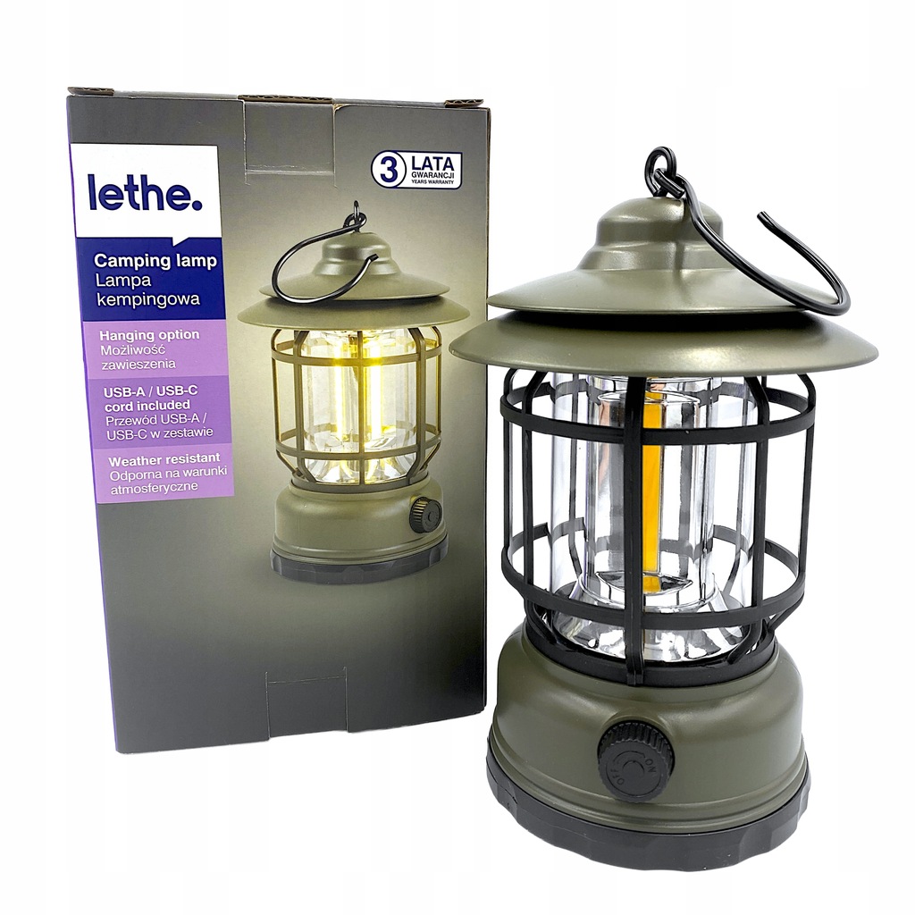 Lethe Lampa Kempingowa Turystyczna 150lm Zielona