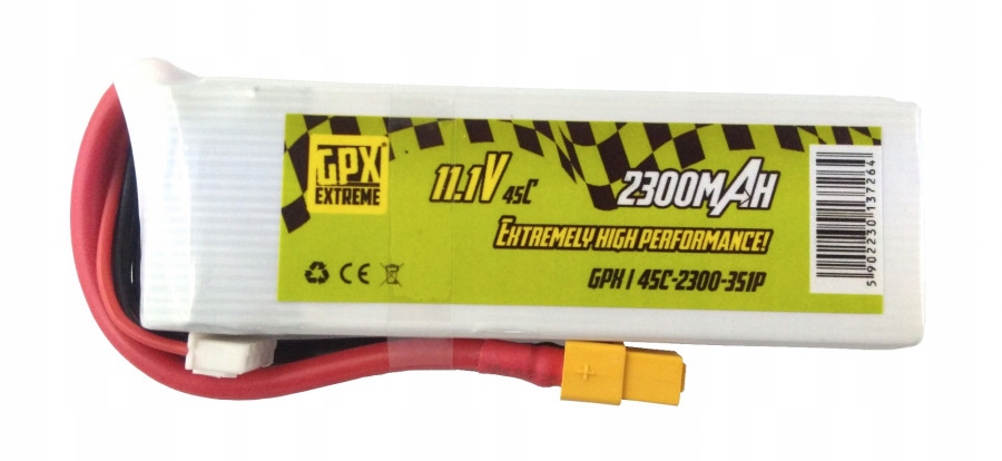 2300mAh 11.1V 45C GPX Extreme