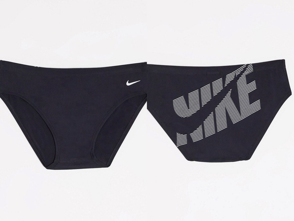 Nike Swimming Czarne kąpielówki z logo L