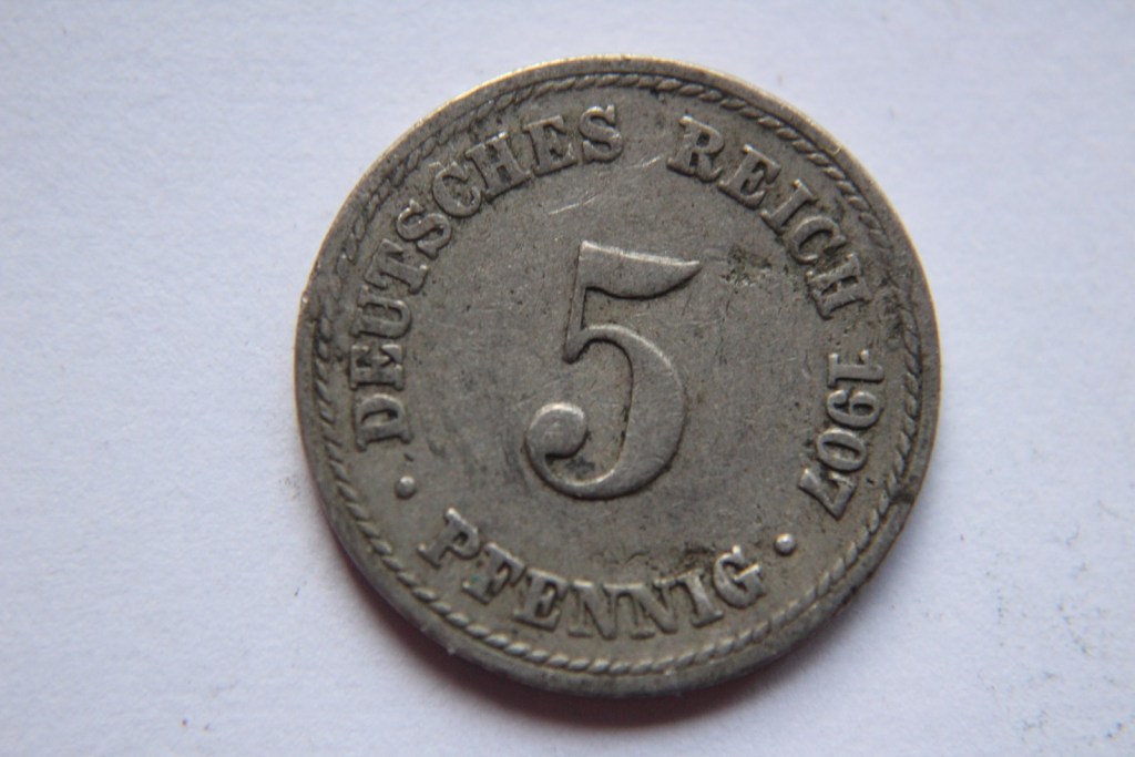 5 PFENNIG 1907 NIEMCY -W393