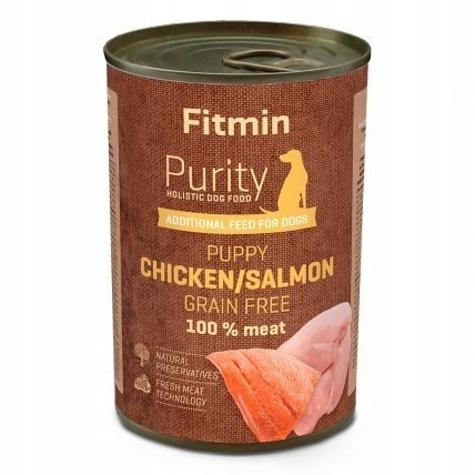 FITMIN dog Purity tin Puppy Salmon with Chicken 40