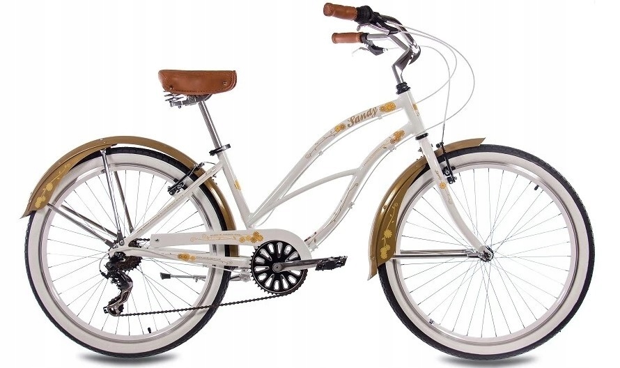 Miejski Rower 26 Młodzieżowy Damski ALU Shimano Błotniki Beach Cruiser