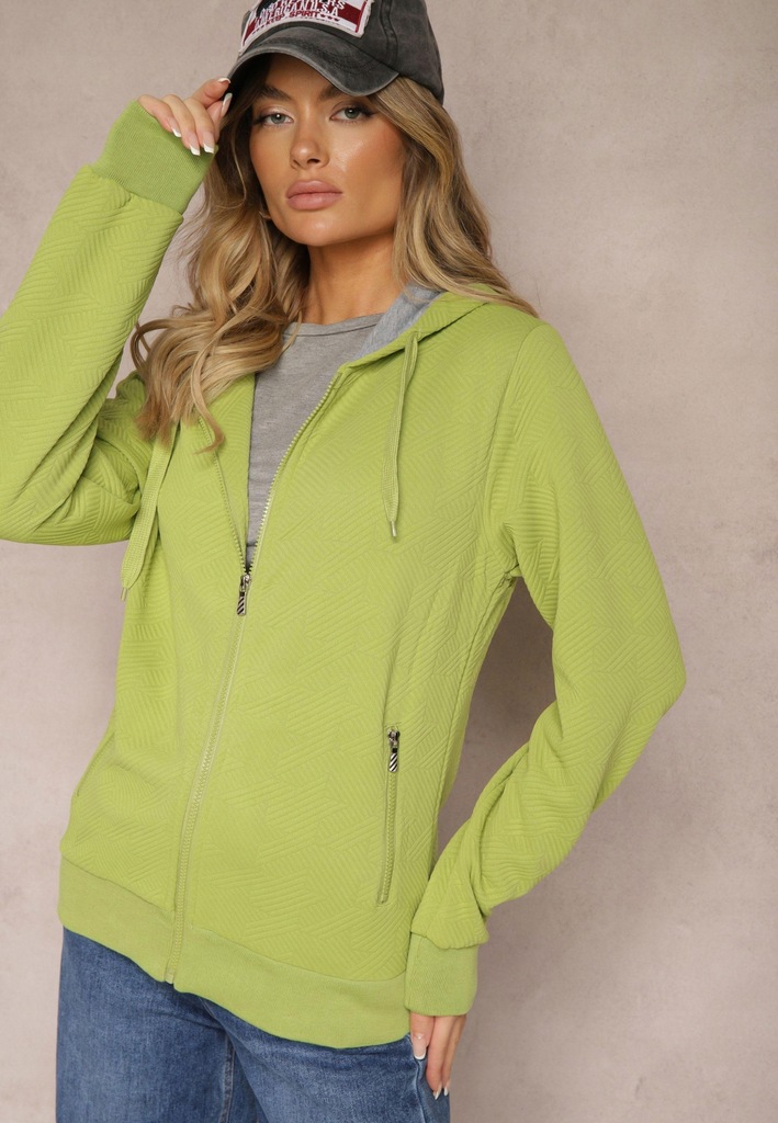 Renee Zielona Bluza damska M Z kapturem