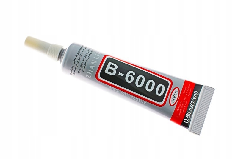 B-6000 KLEJ AKRYLOWY DO SZKŁA PRZEŹROCZYSTY 15 ml - 9957053518 ...