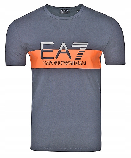 T-Shirt męski Emporio Armani EA7 PJ03Z grafitowy